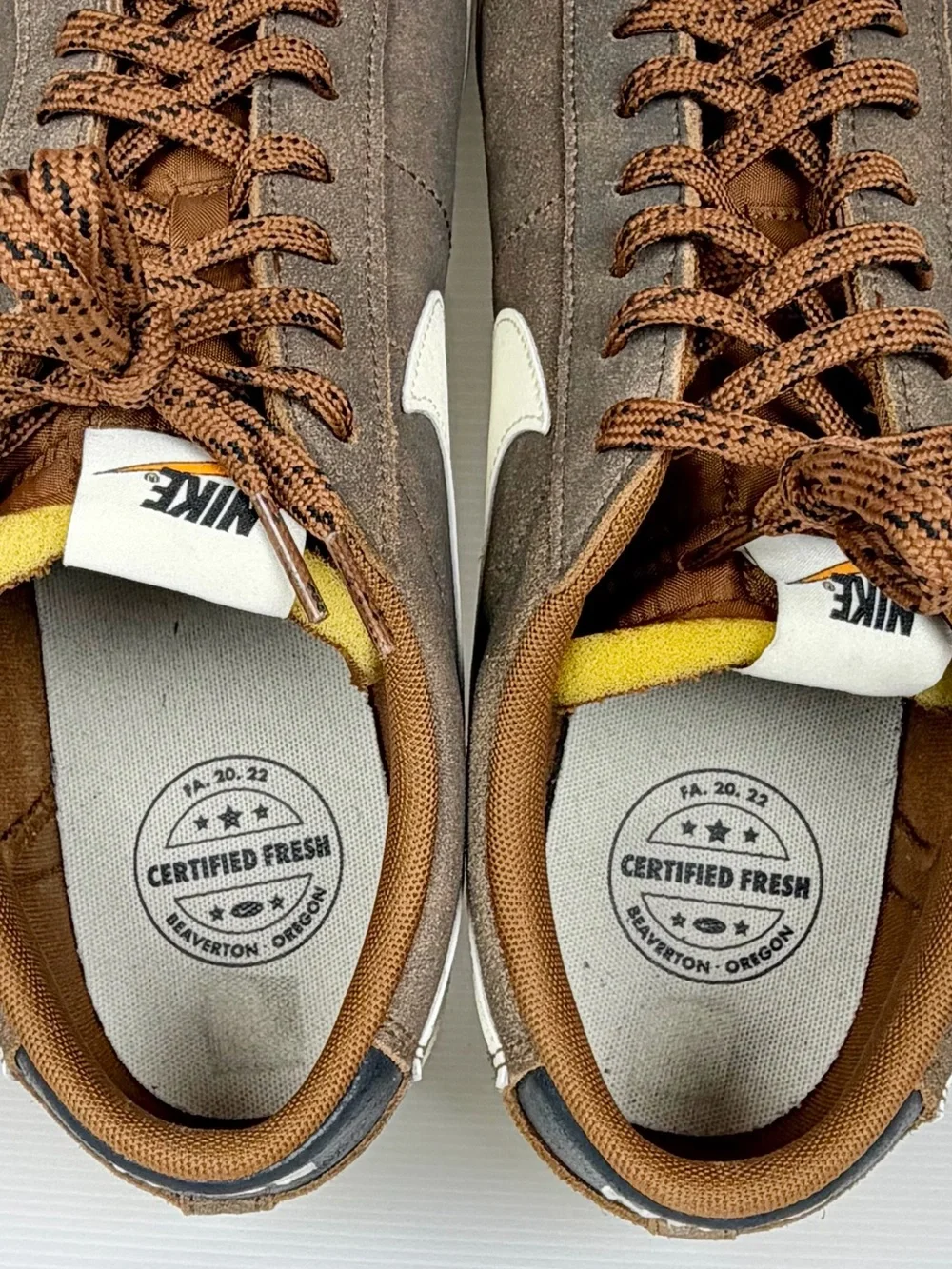 Nike Blazer Low ‘77 Premium Certified Fresh Pecan Brown Suede Sneakers Men’s 14